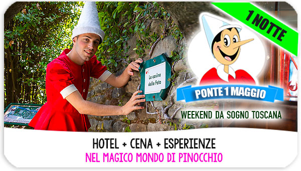 Ponte 1 maggio in Toscana  con bambini al Parco di Pinocchio offerte e promozioni famiglia