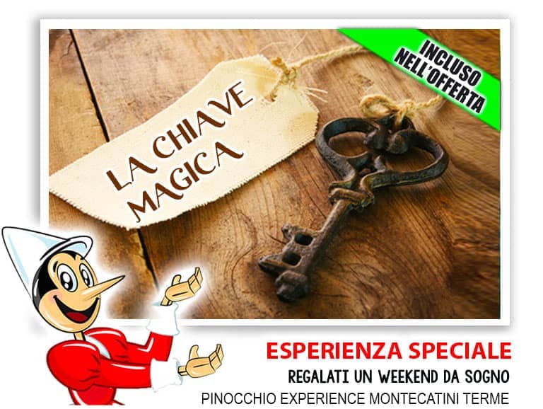 Offerta weekend biglietto ingresso Parco di Pinocchio Collodi e Hotel in mezza pensione cena inclusa
