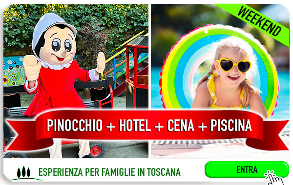 Offerta weekend biglietto ingresso Parco di Pinocchio Collodi e Hotel in mezza pensione cena inclusa